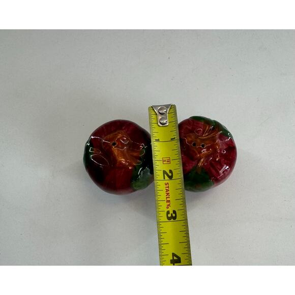 Franciscan Ware Red Apple VTG Ceramic Salt & Pepper Shaker Set - Picture 5 of 6